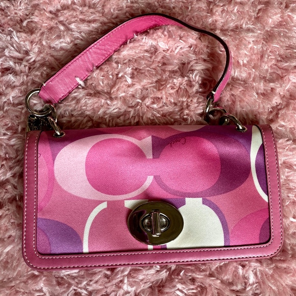 Coach Handbags - Coach Pink and Purple shoulder Bag